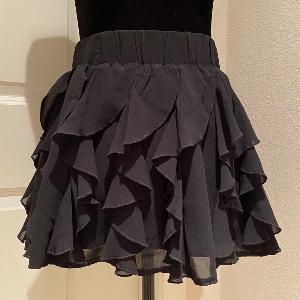Black party skirt